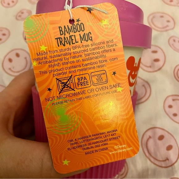 NWT Disney Halloween Bamboo Travel Mug - Picture 3 of 6